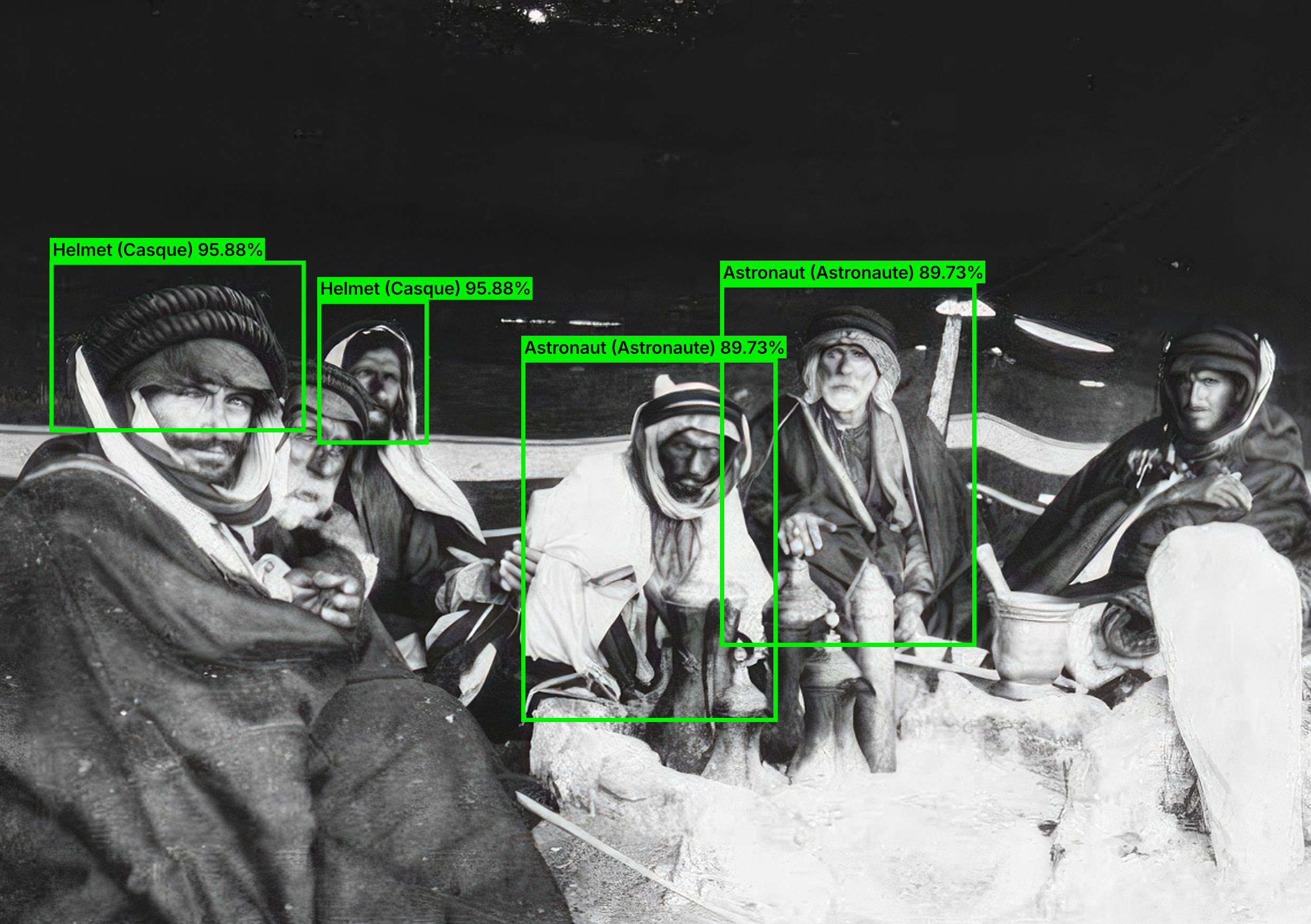 Young boy with headscarf