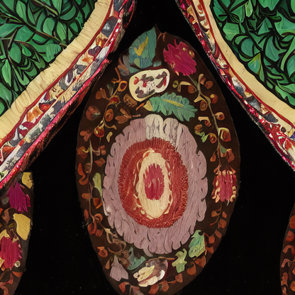 AI Suzani series: Self-exoticisation Archives III, video still II