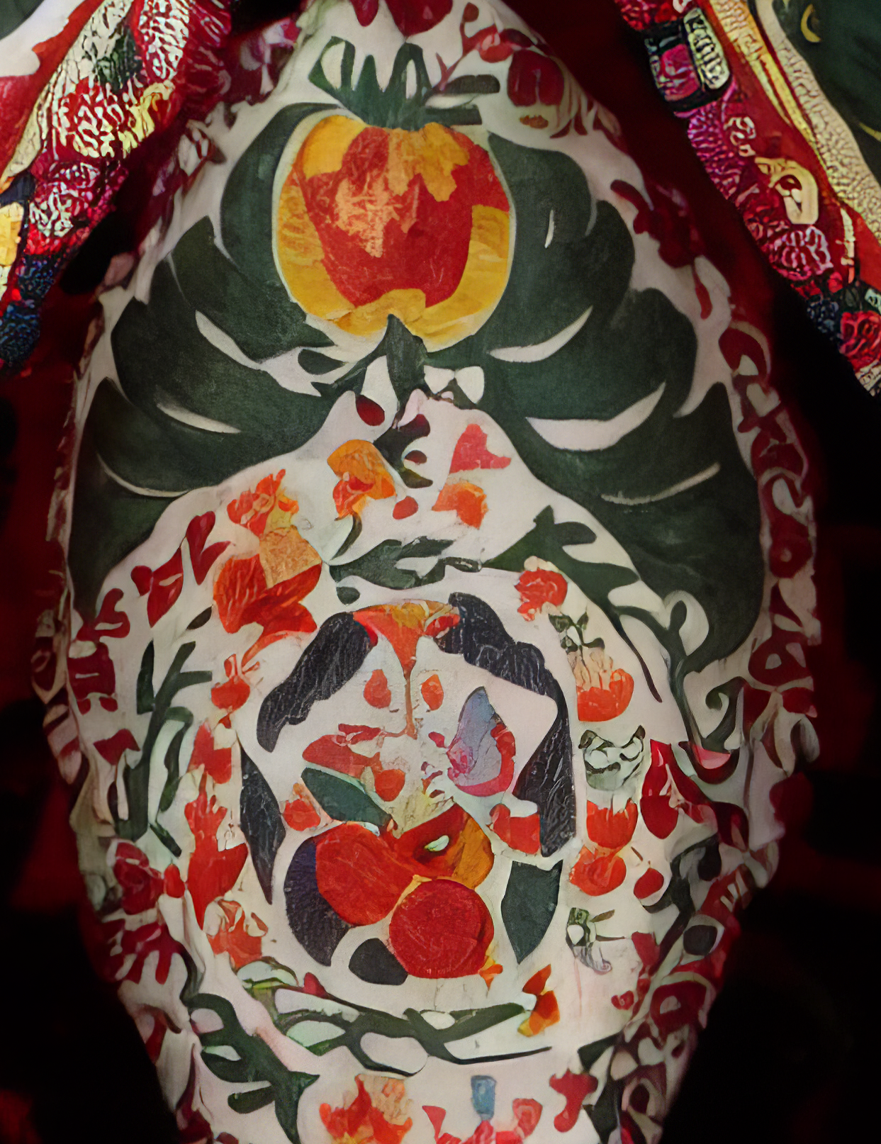 AI Suzani series: Self-exoticisation Archives III, video still I